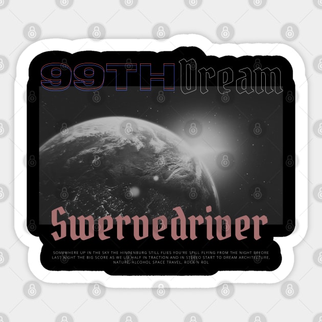 Swervedriver - 99TH Dream // In album Fan Art designs Sticker by Liamlefr